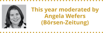 This year moderated by Angela Wefers (Börsen-Zeitung)